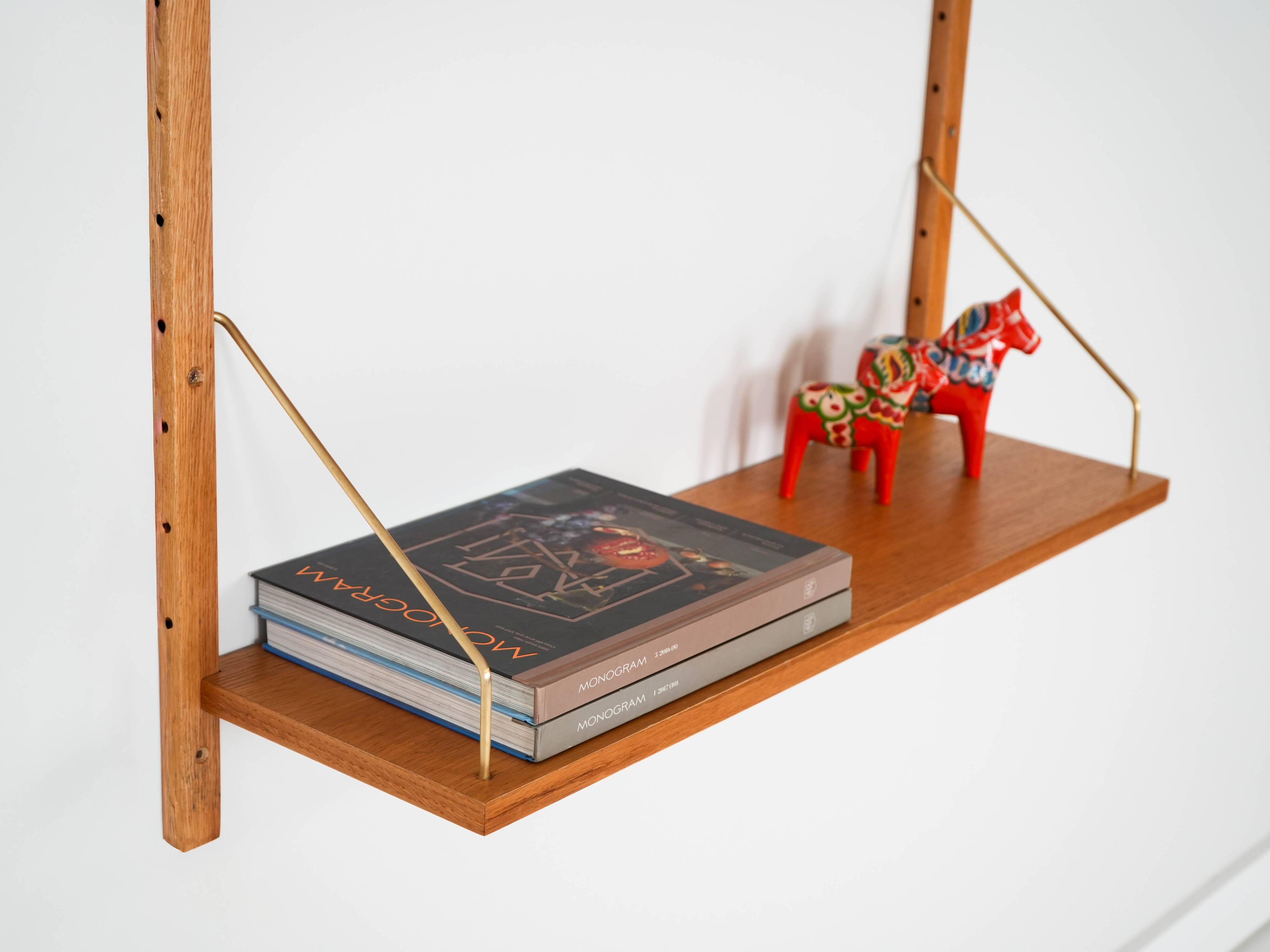 Oak shelving unit, Danish design, 1960s, manufactured in Denmark