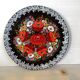 Hand-painted Russian embossed plate
