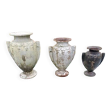 3 cast iron vases from 1900 from Charleville-Mézières