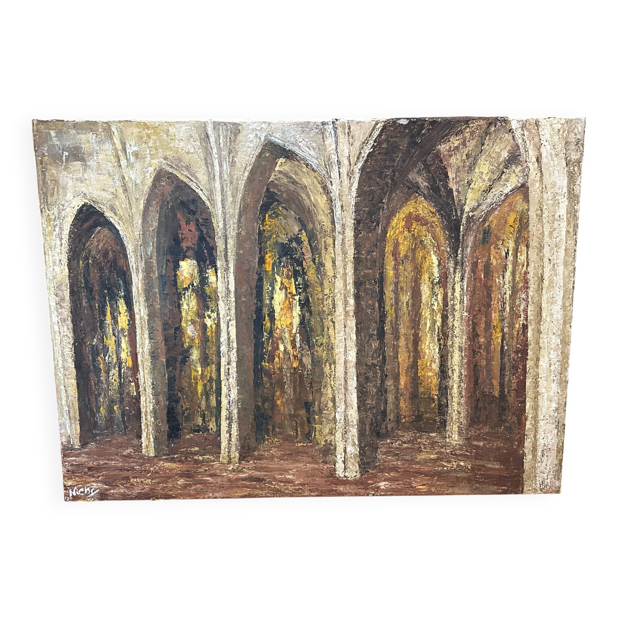 Table Church Brown Tones