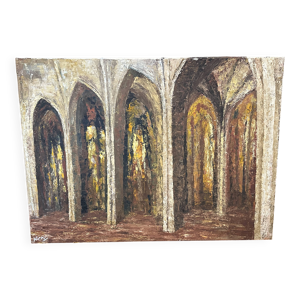 table Église Tons de - marron