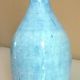 Glazed ceramic bottle vase, dated 1979, signature to be identified