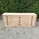 Shop counter in raw chestnut 205cm