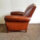 Leather club chair, 1940s
