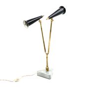 Mid-century double light table lamp, Italy 1960s
