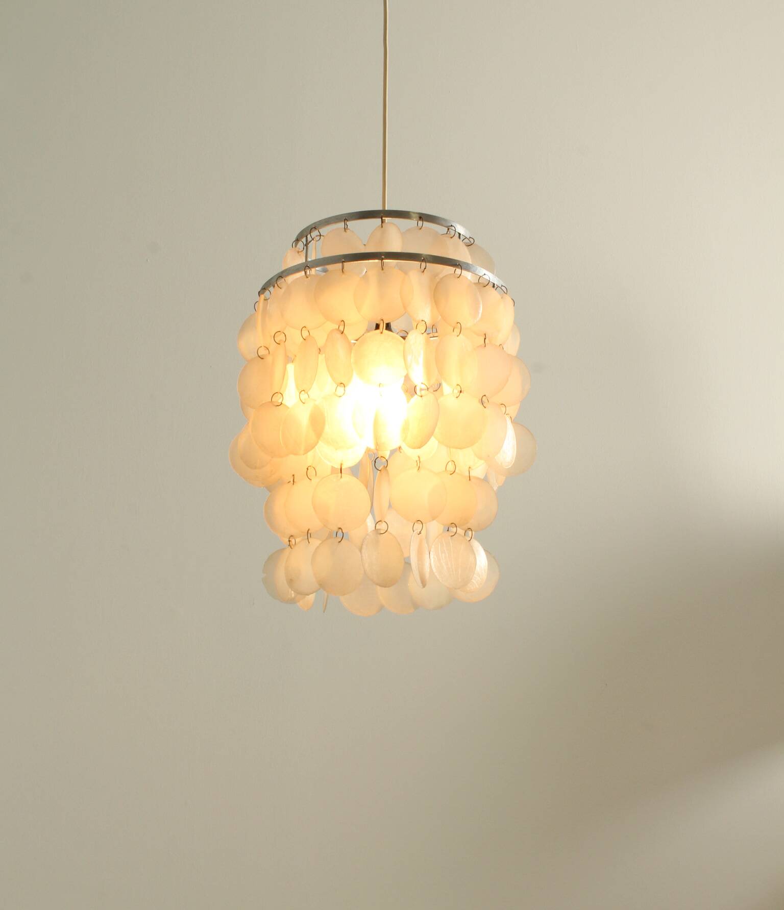 German chandelier in the style of Verner Panton, 1970s.