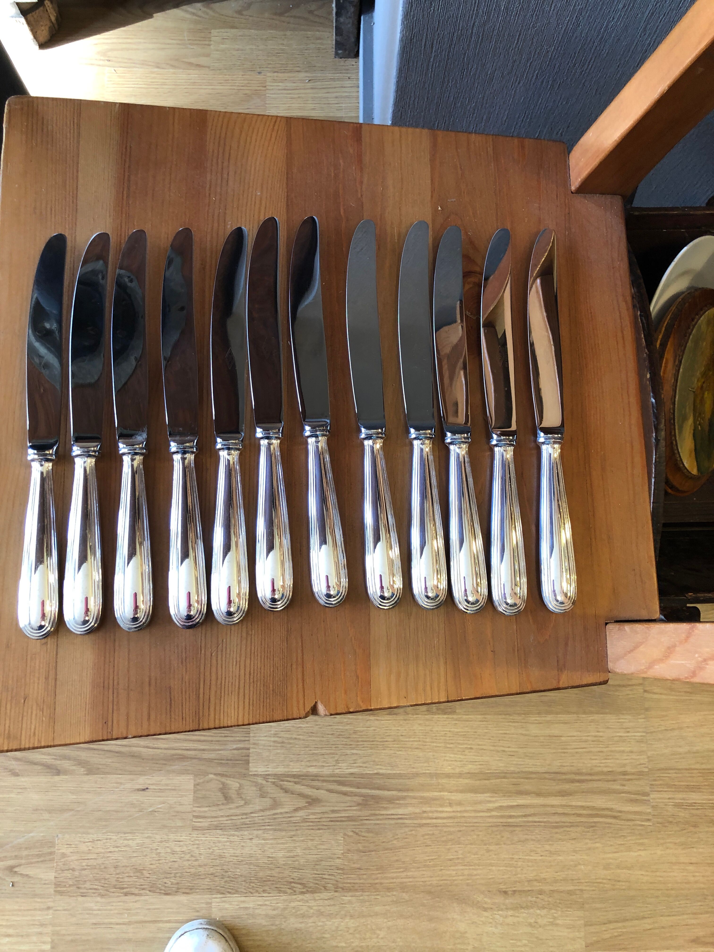 12 silverware knives