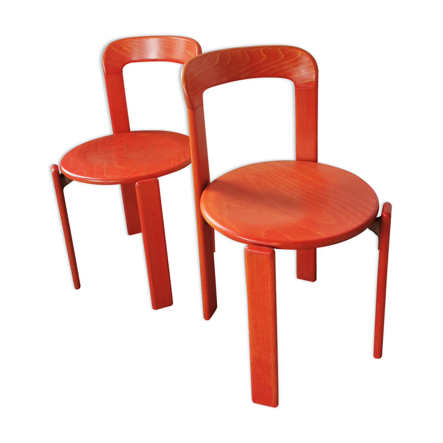 Pair of Rey chairs by Bruno Rey