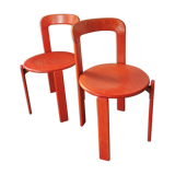 Pair of Rey chairs by Bruno Rey