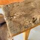 Primitive raw wood console