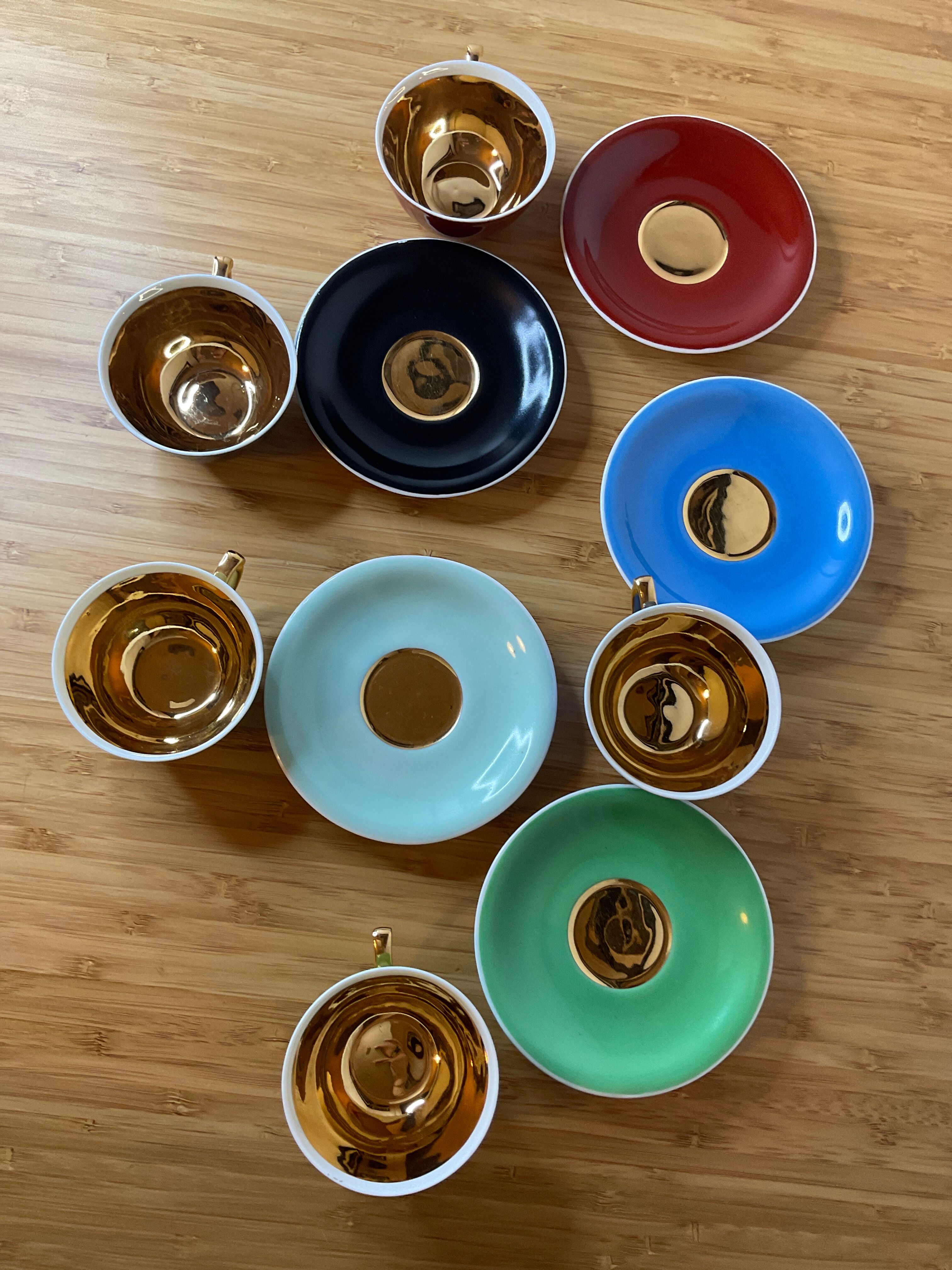 Coffee service in real Limoges porcelain, GBA, Gérard Duffreisseix and abbot