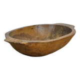 Hand-carved Hungarian dough bowl, circa 1900