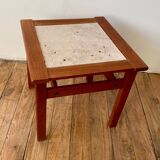 Scandinavian travertine coffee table