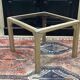 Coffee table in oak with a glass top, dating from the 1950s