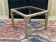 Coffee table in oak with a glass top, dating from the 1950s