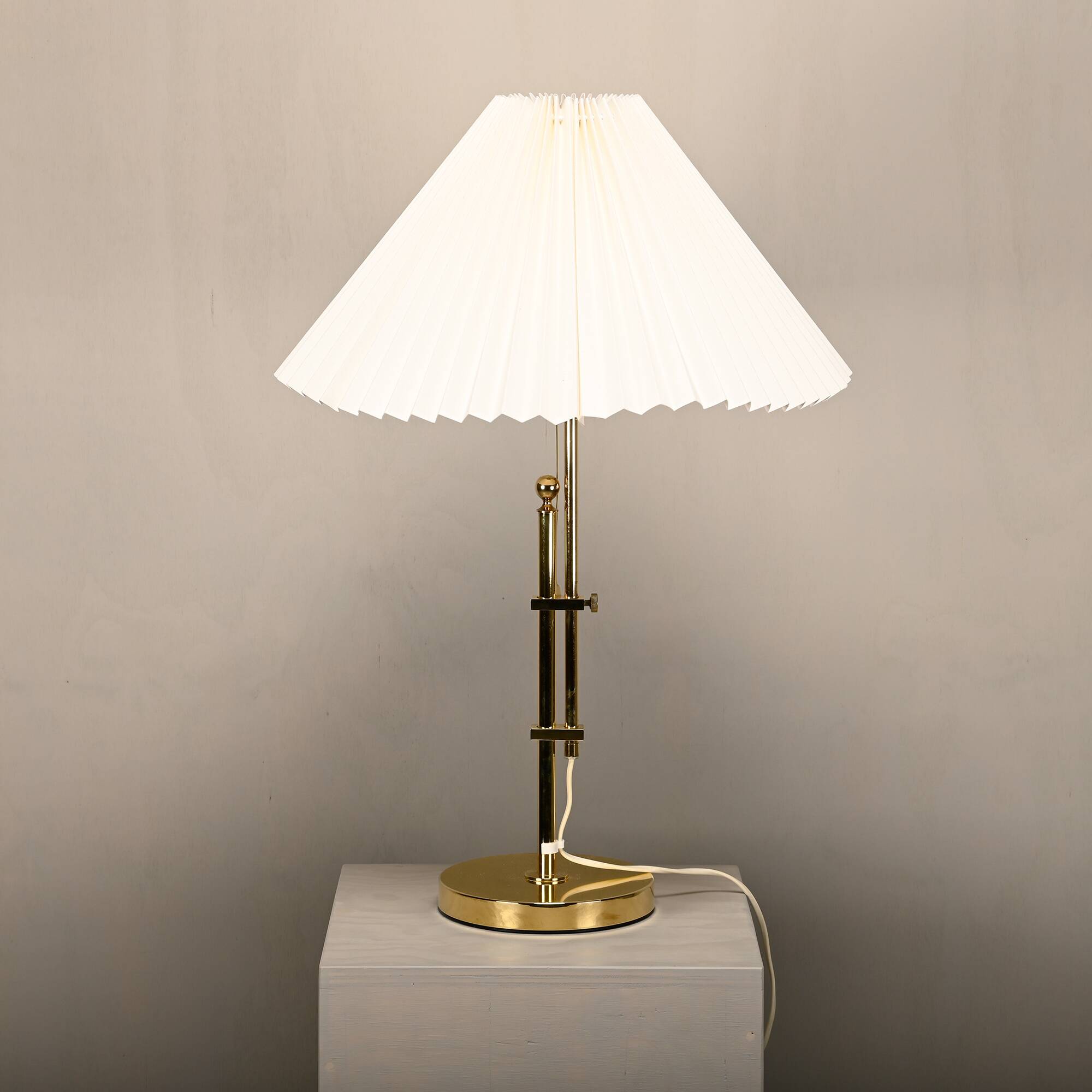 Brass Table Lamp B-131 adjustable in height by Bergboms, Sweden 1960s