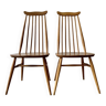 Lot de 2 chaises de salle à manger en bois par Ercol
