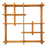 Vintage pine wall shelf, from the 80s