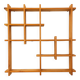 Vintage pine wall shelf, from the 80s