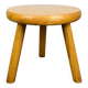 Tripod stool in pine, solid wood, vintage, mountain chalet style.