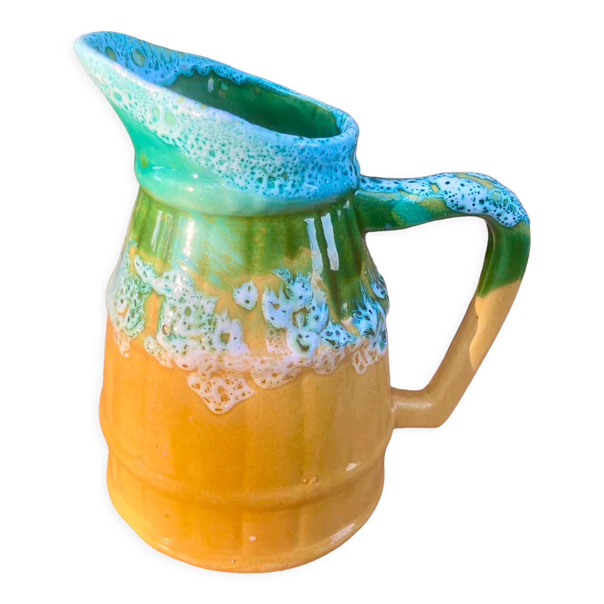 Pitcher in ceramics signed Vallauris