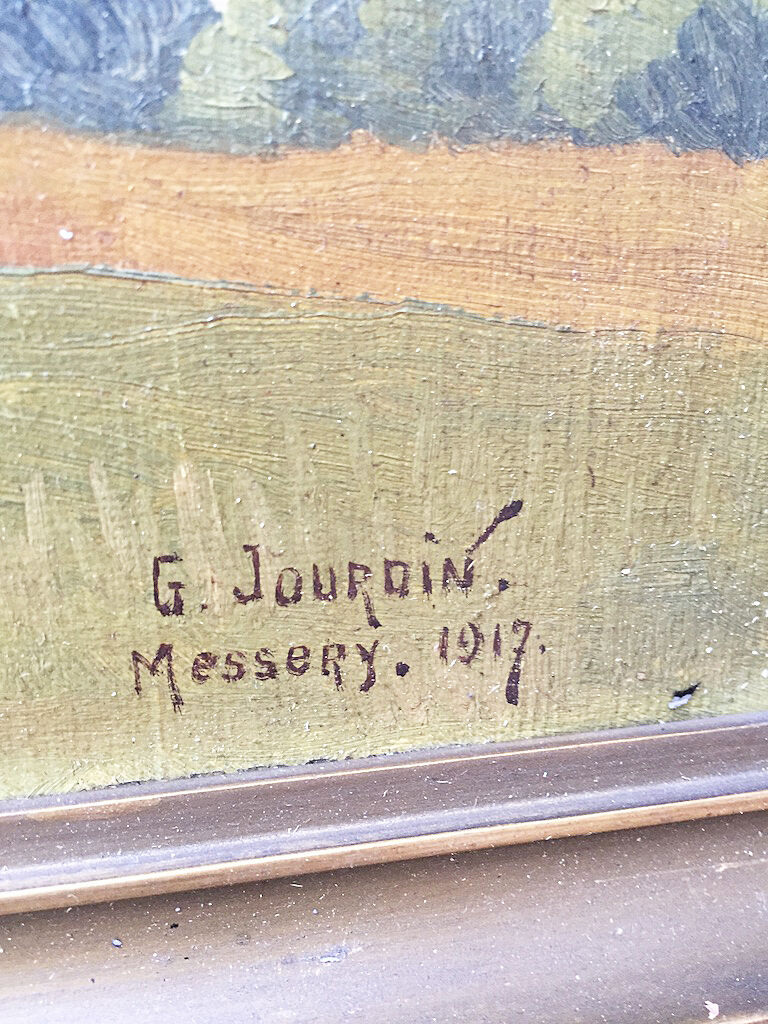 Old oil painting 1917