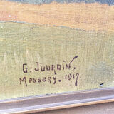 Old oil painting 1917