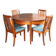 Retro teak gplan 1960s fresco dining table & 4 four chairs by victor wilkins