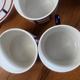 Set 8 plates and 3 cups HBCM Montereau Béarn