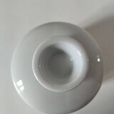 Vintage water butter dish in white porcelain - sleek design