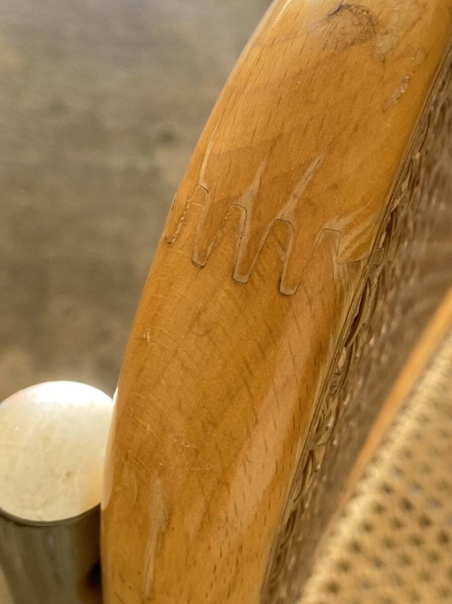 Chaise modèle B32 en cannage et acier chromé Marcel Breuer, ca 1970