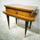 Vintage varnished wood bedside table