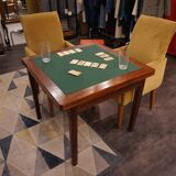 Table de jeu de bridge pliante années 60