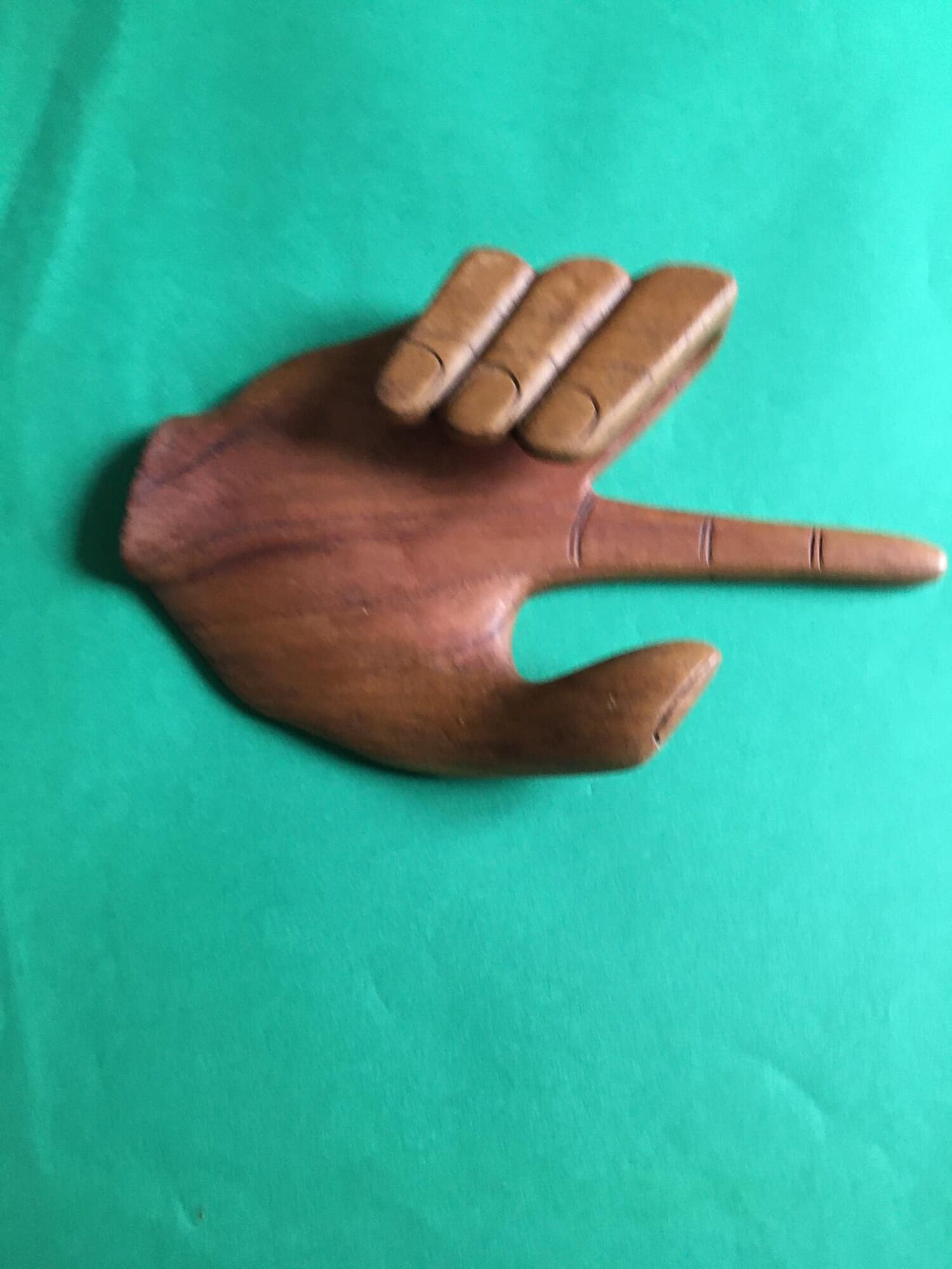 Hand carved in wood