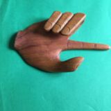 Hand carved in wood