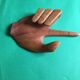 Hand carved in wood