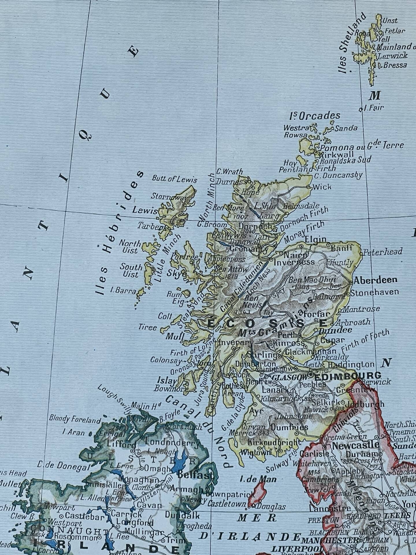 Map of Great Britain and Ireland - 20x29cm