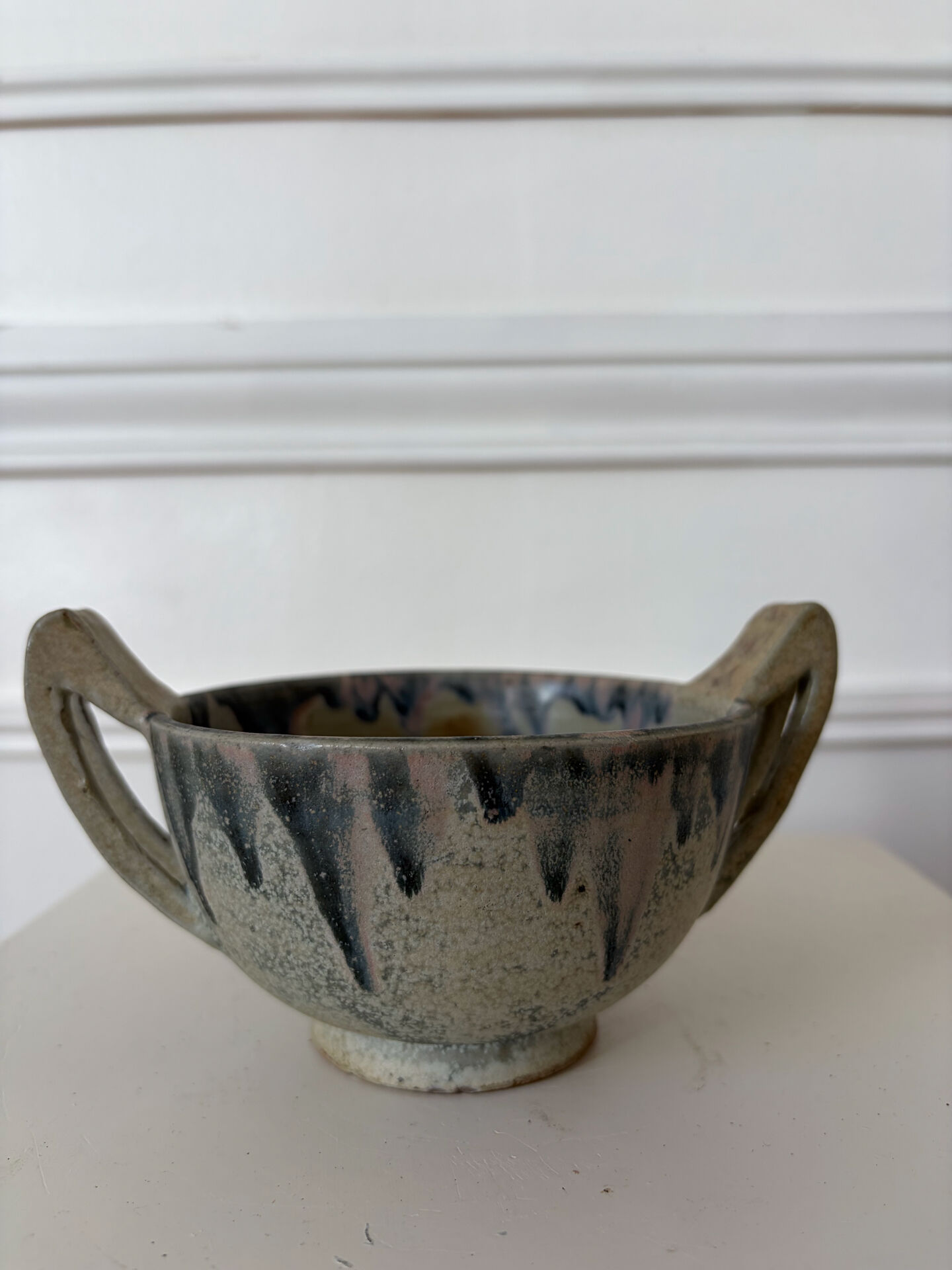 Stoneware bowl signed Gréber