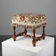 Early 20th Century Wood & Fabric footstool, France