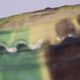 Old flower pot planter glazed terracotta cache pot