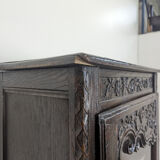 Normandy carved oak bonnetière