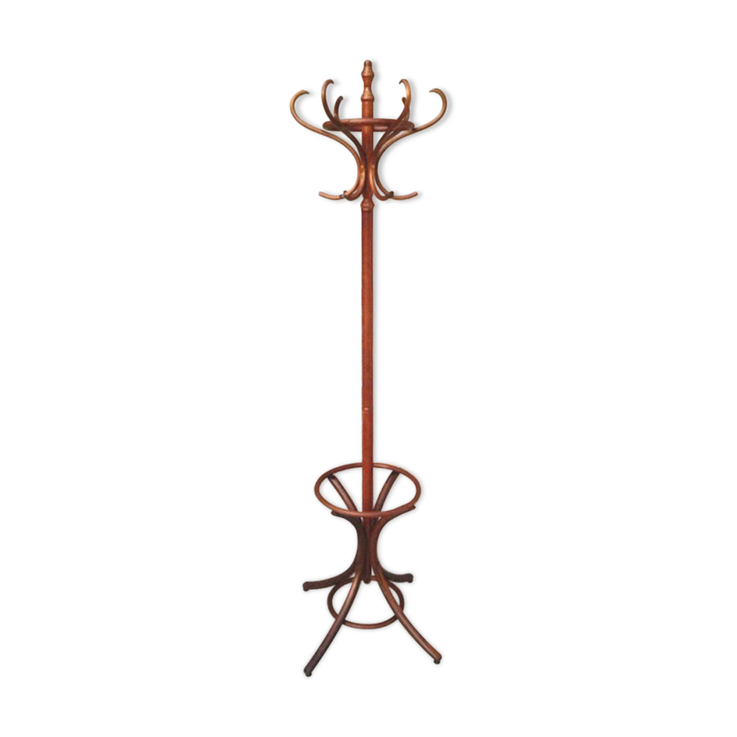 Coat door - curved wooden bistro parrot hats