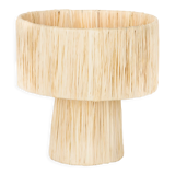Natural raffia lamp height 24,5cm