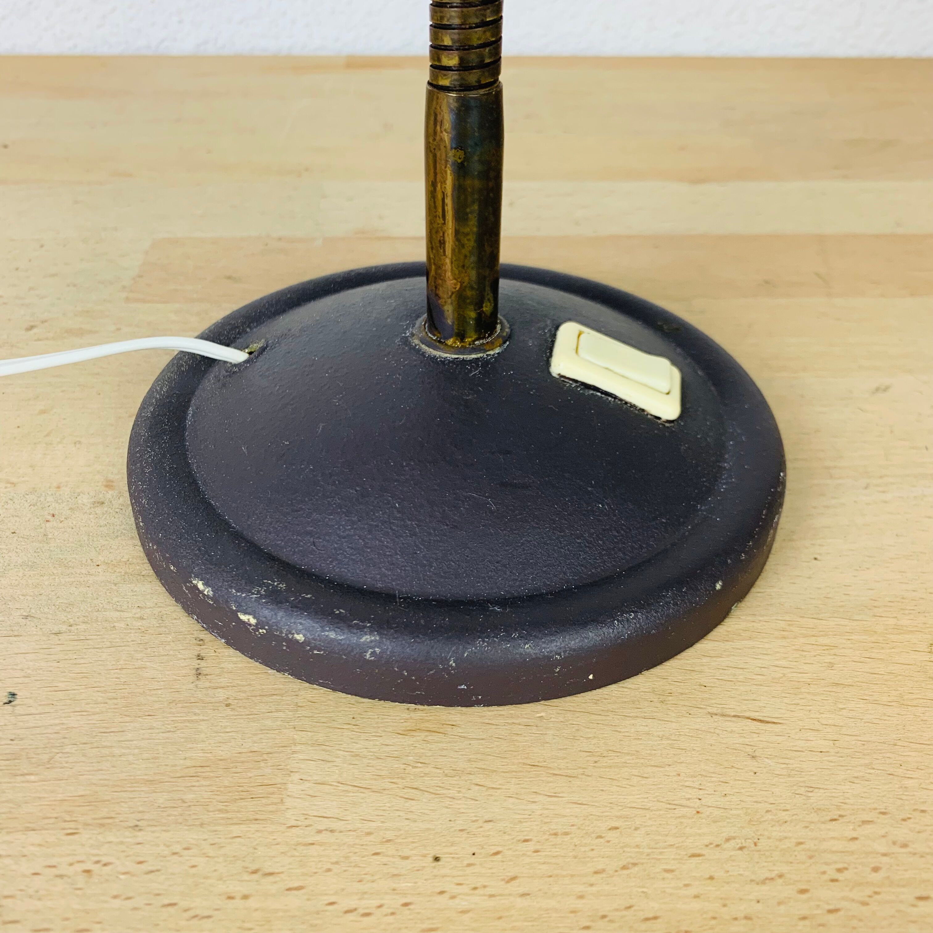 Desk lamp 50s metal gray
