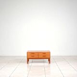 Teak low chest of drawers by Kai Kristiansen for Feldballes Mobler