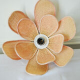 Flower rattan pendant light