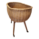 Vintage wicker cradle