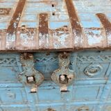 Antique Burmese teak dowry chest
