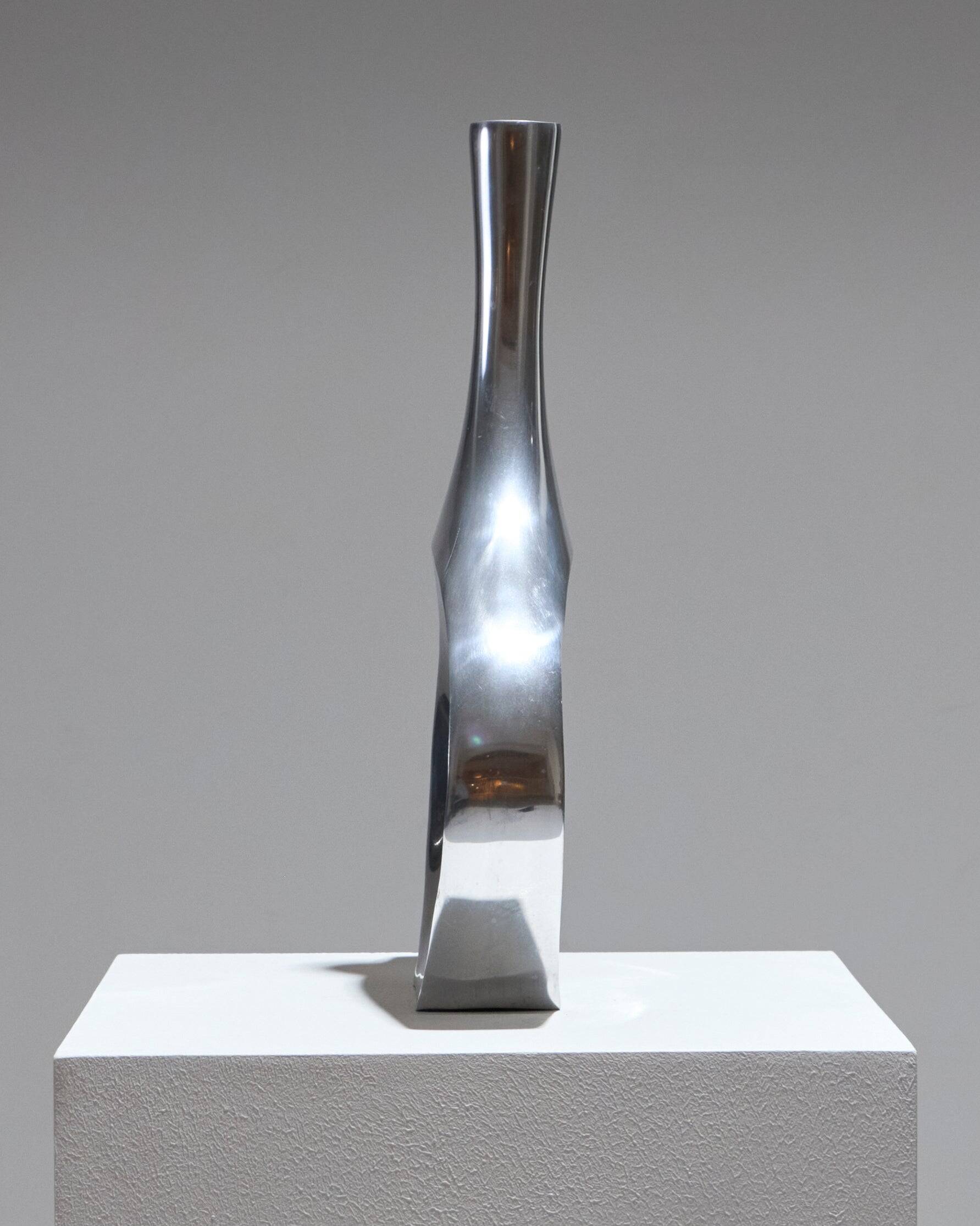 Metal soliflore vase, 1980s