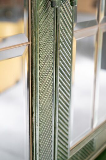 Bamboo and glass display from the 70s 80s